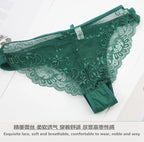 DaiNaFang Sexy Bras Set Green Black Beige Red White Purple Lace Bow Floral Underwear For Women Plus Size Lingerie