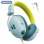 AWATRUE HK05 Kids Study Wired Children'S Headphones Stereo Sound Headset Kids Earphone with Mic Music Headset Limited Volume