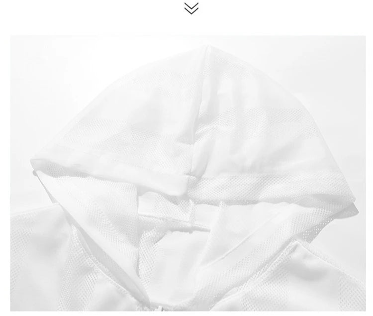 UETEEY Summer UPF 50+ UV Sun Protection Skin Coats Men Ultra-Light Sportswear Hooded Outwear Men Breathable Casual Jackets Man