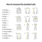 Luxury Suit 2 Pieces Set For Man Beading Tuxedos Lapel One Button Customized Blazer Casual Business Sequined Wedding Groom