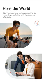 Baseus BC1 Ear Clip Earbuds Open Ear Wireless Earphones Bluetooth 6.0 Clip On Sports Headphones 4-Mics Super Bass IP55 Ear buds