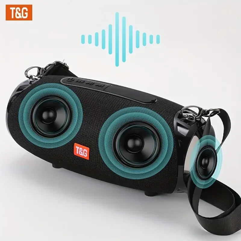 TG534 Portable Wireless Stereo Speaker With Dual Speakers, TWS Stereo Hands-Free Call/FM/TF Card/U Disk, Connect Mobile Phone/Ta