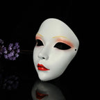 Party Supplies Full Face Cosplay Geisha Mask Flower Dress Up Hanfu Cosplay Mask Masquerade Spooky Japanese Mask Children's