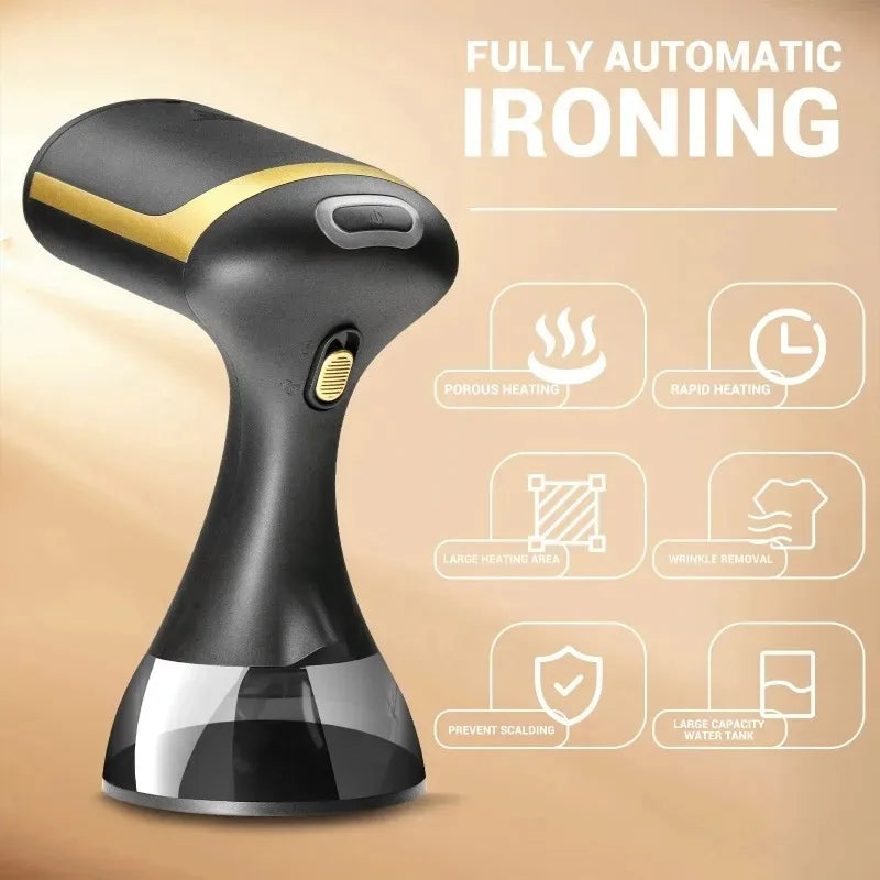 1500W Handheld Steam Iron Fast-Heat Garment Steamer Portable Travel Foldable Ironing Machine Household Electric Fabric Steamer