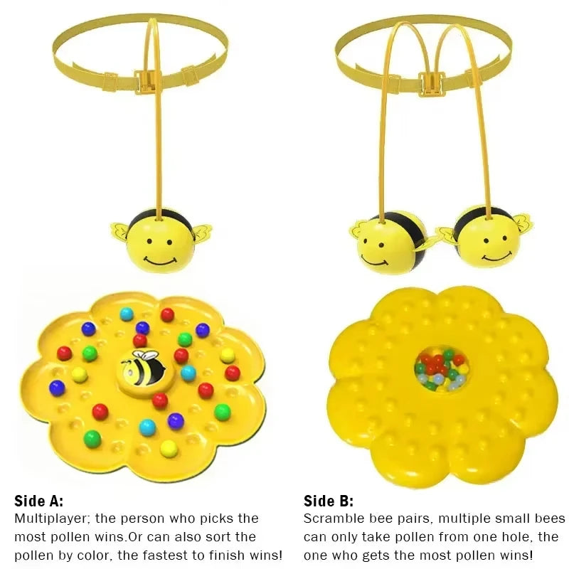 Bumble Bee Magnetic Toy Funny Family Board Games Montessori Sorting Puzzle Fishing Toys Interactive Games for Kids and Adults