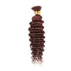 P4/27 Highligt Deep Wave Bulk Human Hair Braiding Blonde Curly Brazilian Human Hair Extensions for Micro Braiding No Weft