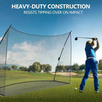 10x7x3ft Basics Golf Practice Net with Carry Bag Portable Golf Nets Personal Driving Range for Swing Chipping Backyard Outdoor