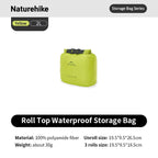 Naturehike Rolled Storage Bag Outdoor Travel Hiking Lightweight Waterproof Vacuum Compression Dispenser Bags Portable Organizer