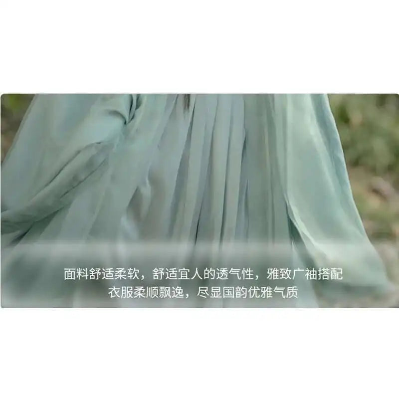 China Traditional Hanfu Women Evening Dresses Elegant Fairy Skirt Loose Big Sleeves Elegant Dress Banquet Dance Clothes Spring