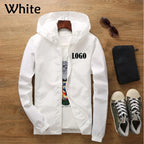 Customized Travel Team Zipper Jacket, Men's and Women's Hooded Unisex UV Resistant Waterproof Jacket, Outerwear, Spring, Summer,