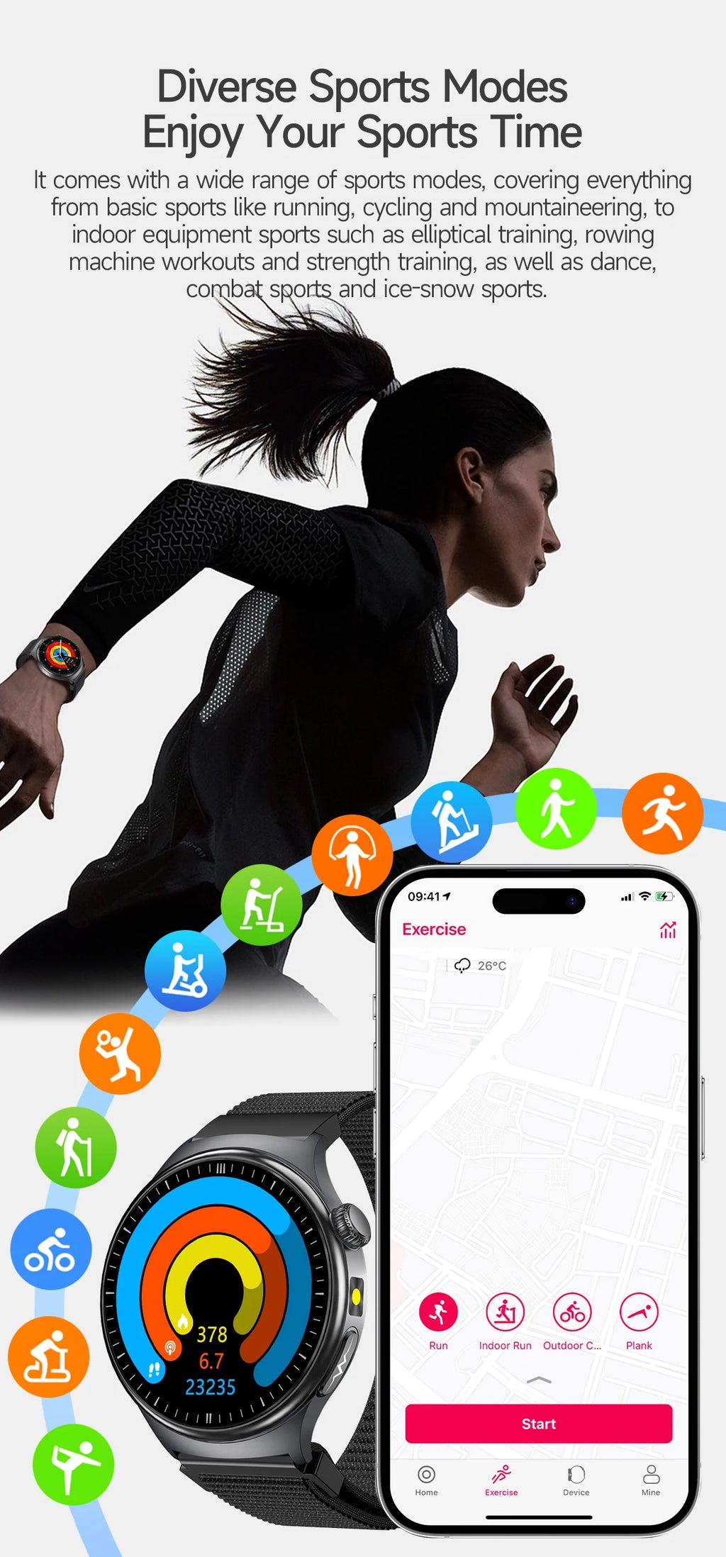 2026 New Micro Physical Examination Health SmartWatch Men ECG Uric Acid Lipids Blood Pressure BT Call Smartwatch For Android IOS