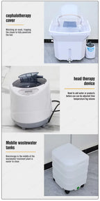 Movable Portable Head Spa Shampoo Basin Multifunctional Hydrotherapy Fumigation Machine Water Circulation Design High Quality
