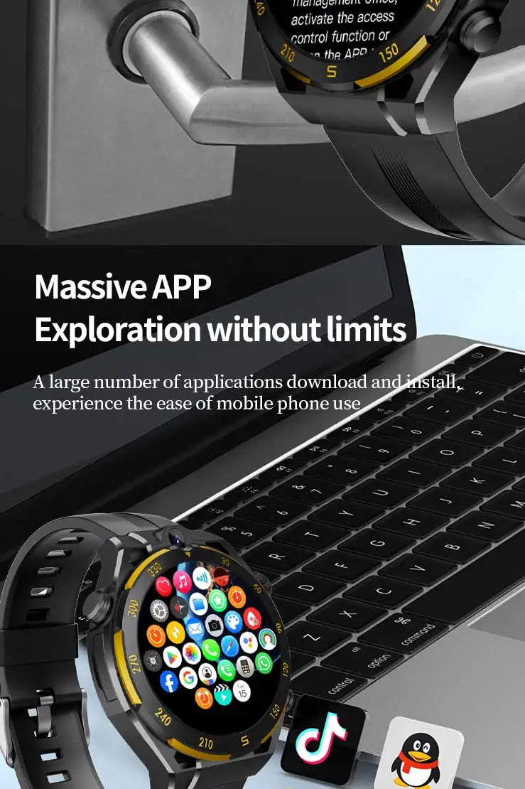 2026 New Smartwatch, Wireless Call, AI Voice, 40+ Sports Modes, Outdoor Fitness, Long Battery, Music & Message Alert, Unisex Gif