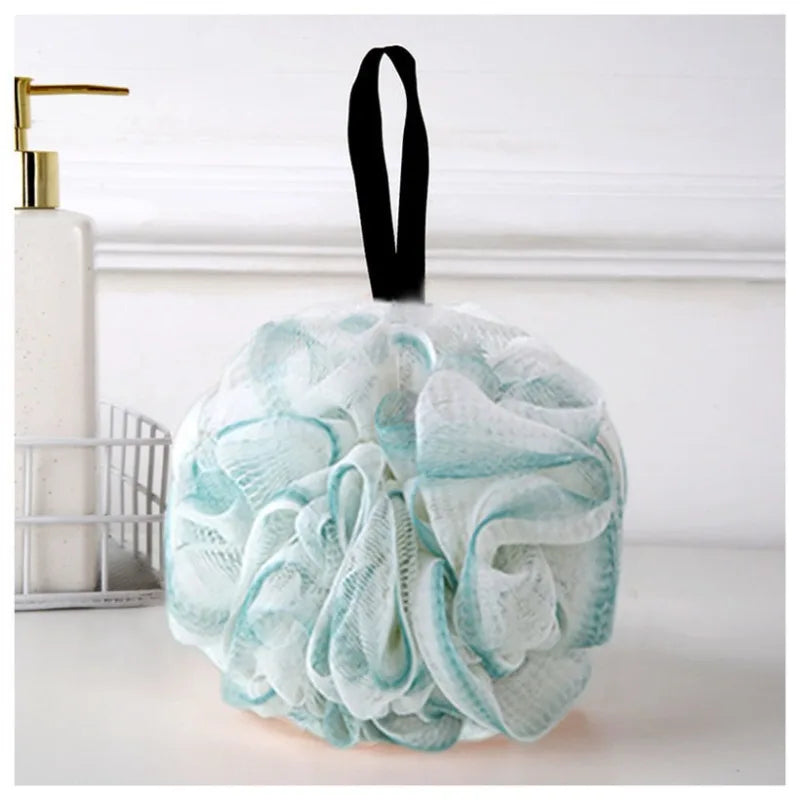 1pc Shower Mesh Foaming Sponge Exfoliating Scrubber Black Bath Bubble Ball Body Skin Cleaner Cleaning Tool Bathroom Accessories