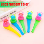 2-8pcs Colorful Plastic Tube Blow Ball Children's Puzzle Toys Classic Magic Floating Blow Ball Toys Baby Balance Training Game