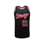Mens Stripes Basketball Sports Jersey, Breathable Sleeveless Pattern Embroidery Sweatshirt Training Competition Sports Uniforms