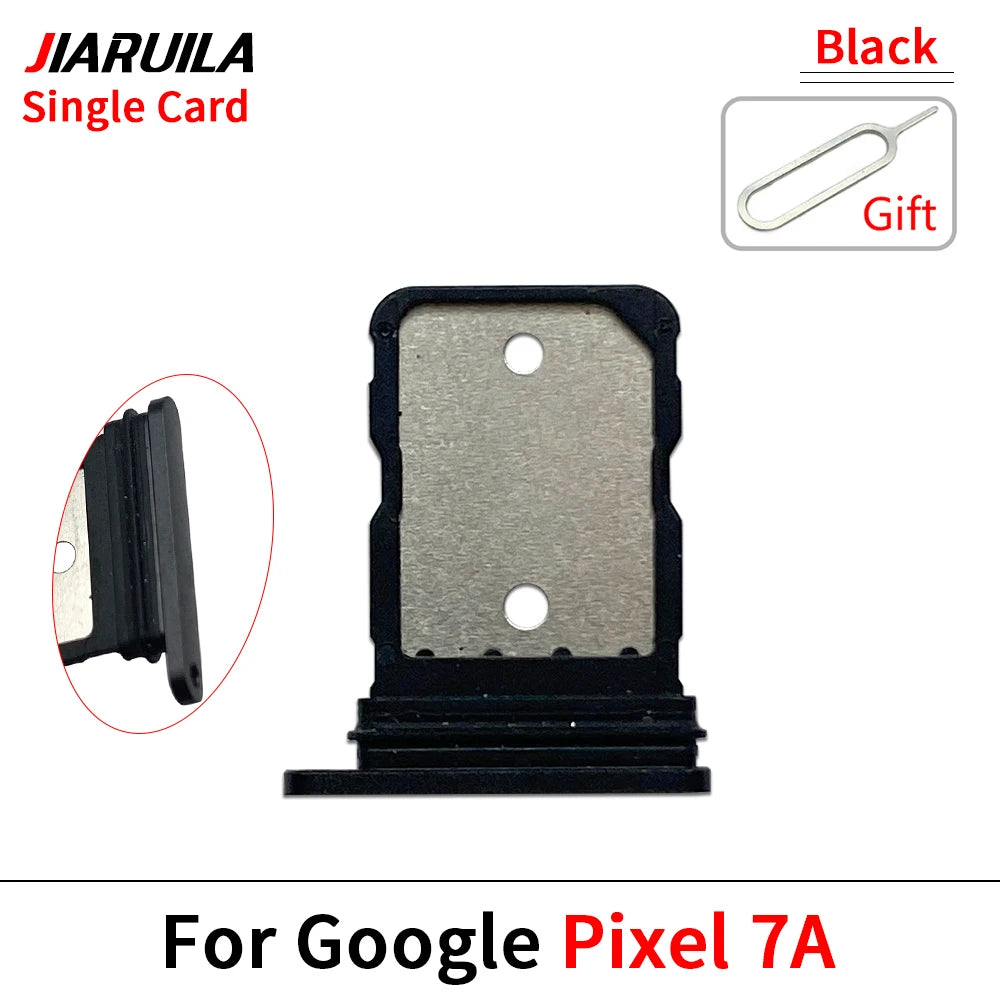 SIM Card Holder For Google Pixel 7 7A 7 Pro SIM Single Card Tray Holder Drawer Phone Holder Adapter Tray Chip Slot Drawer Parts