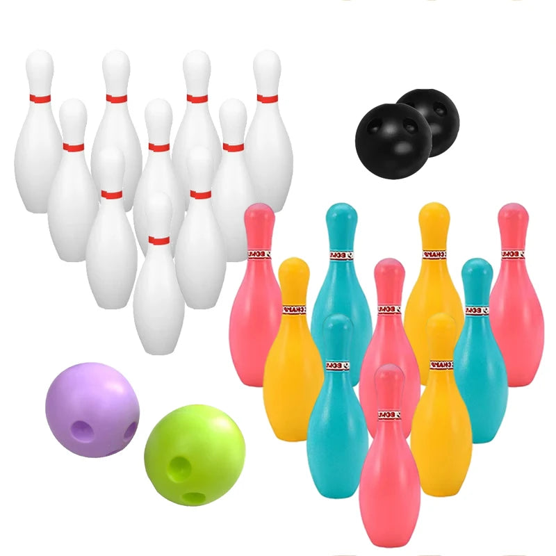 Kids Bowling Set Family Indoor Ball Party Game Sports Toys Balls Pins Bowling Toy Plastic Funny Bowling Set Children Game TMZ Main image