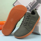 FANCYLEE Classic Women's GAT Barefoot Sneakers Retro Suede Minimalist Walking Shoes Wide Fit Zero Drop Casual Shoes Size 36-41