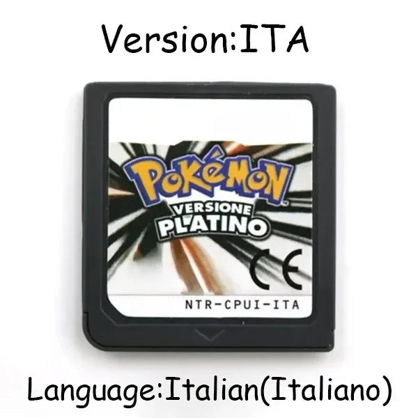 Pokemon Series DS Game Cartridge Video Game Console Card HeartGold SoulSilver Diamond Platinum Pearl Multilingual for NDS 3DS