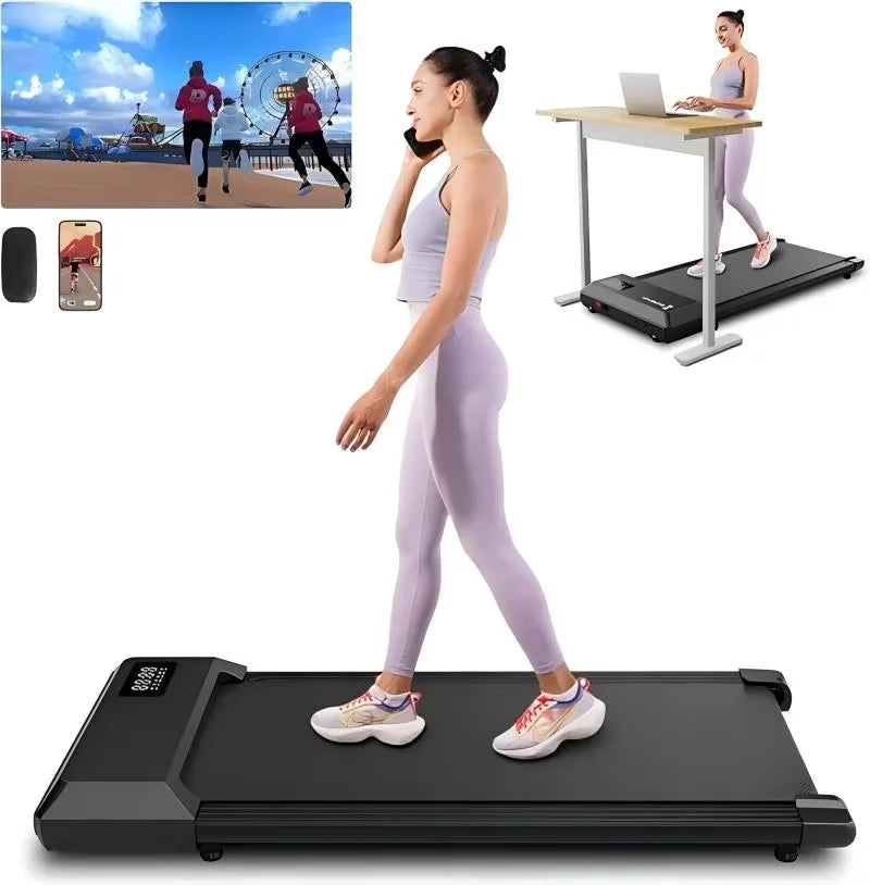 Superun  2-in-1 Home/Office 2.5 HP Walking Treadmill,mini Treadmills for Small Spaces with APP & Remote Control Image principale du produit