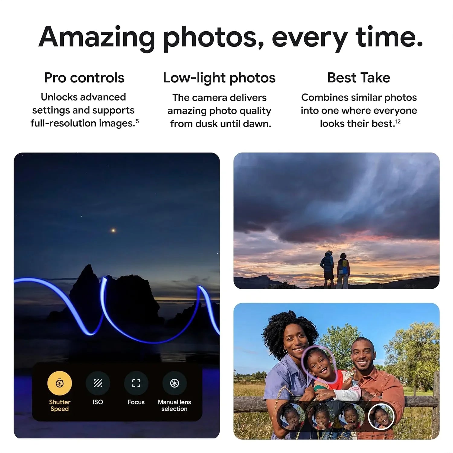 Google Pixel 8 Pro, Google Tensor G3, 6.7, 50 MP and 48 MP, OLED 120Hz, IP68/water resistant, 5050 mAh, 5G