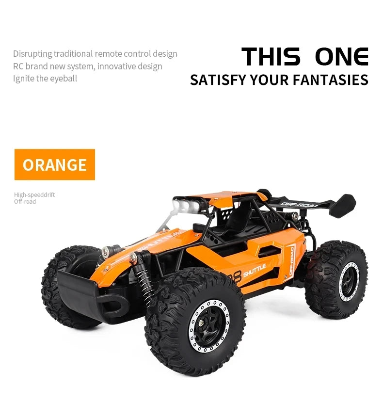 Oike RC Car 1:16 Model With LED Lights Radio Off-road Remote Control Climbing Vehicle Outdoor Cars Drift Race Toys Boys Gifts