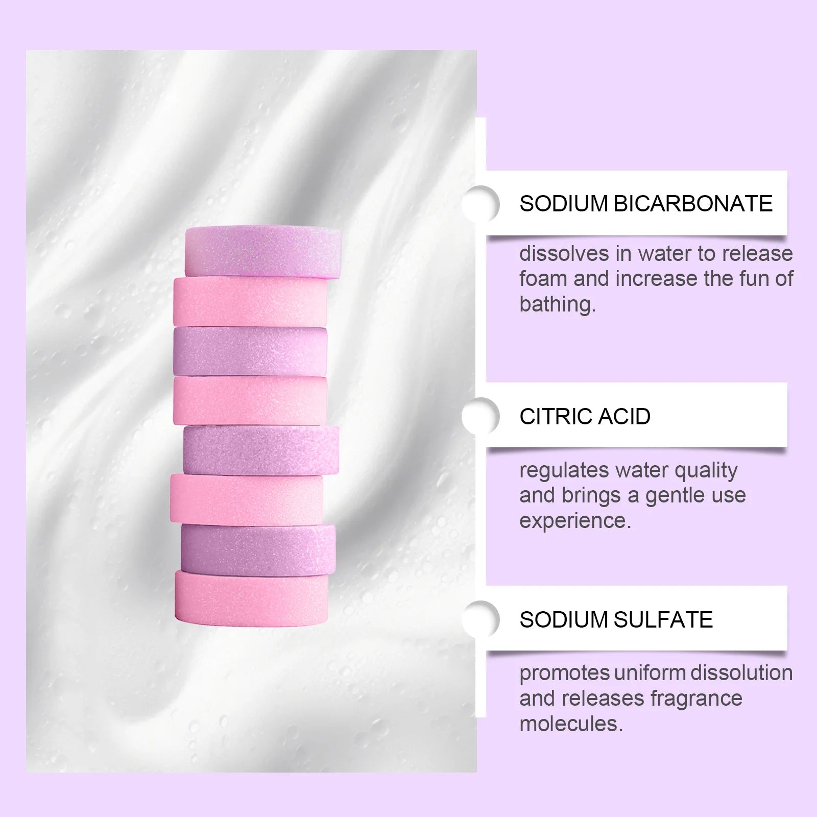 Rose Lavender Aromatherapy Shower Steamers Tablets Home Spa Relax Body Mental Relaxation Bath Products Shower Steamers Tablets