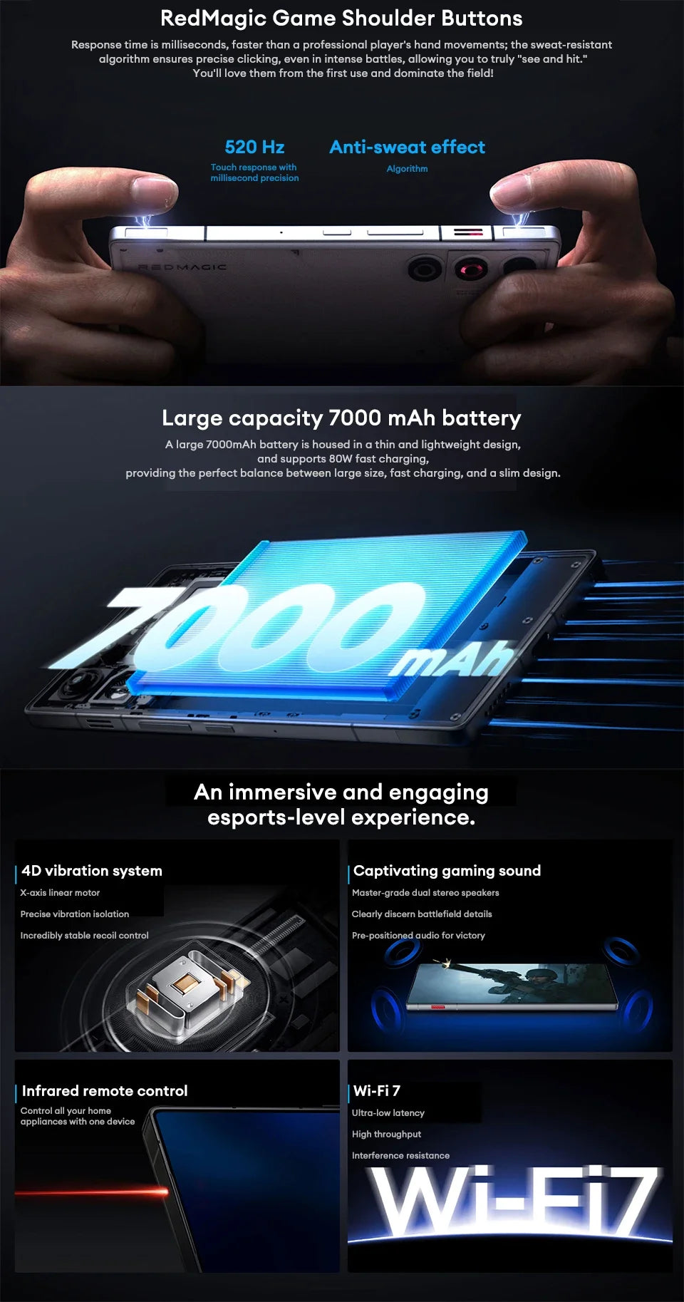 REDMAGIC 11 Air is equipped with a processor 8 Elite and RedCore R4, with a battery high capacity of 7,000 mAh, takes e
