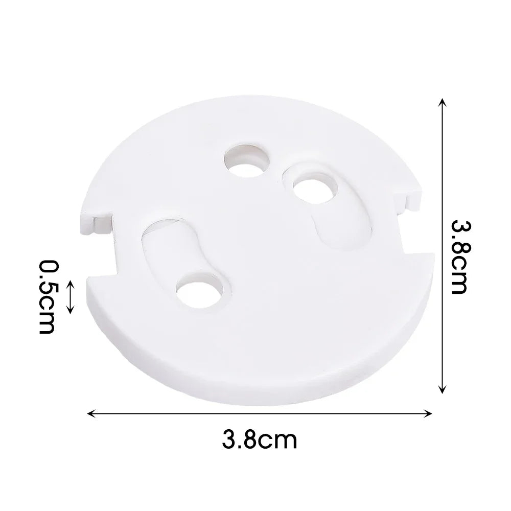 White Electrical Safety Socket Protective Covers Baby Care Clear Anti-electric Shock Infant Plug Power Outlet Guard Protection