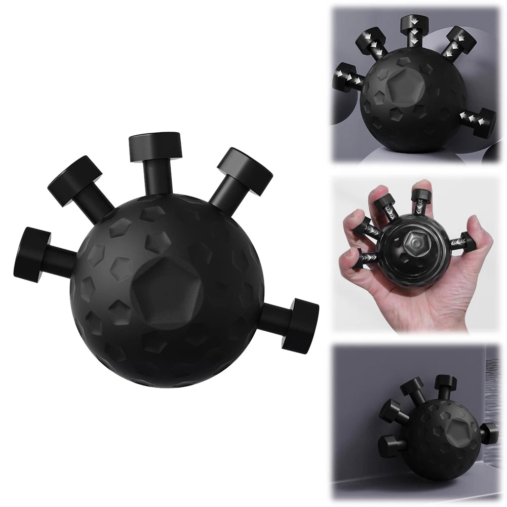 Hand Strength Exerciser Ergonomic Hand Ball Gripper Exerciser Anti Slip Finger Exerciser Trainer Rock Climbing Fitness Equipment Image principale du produit