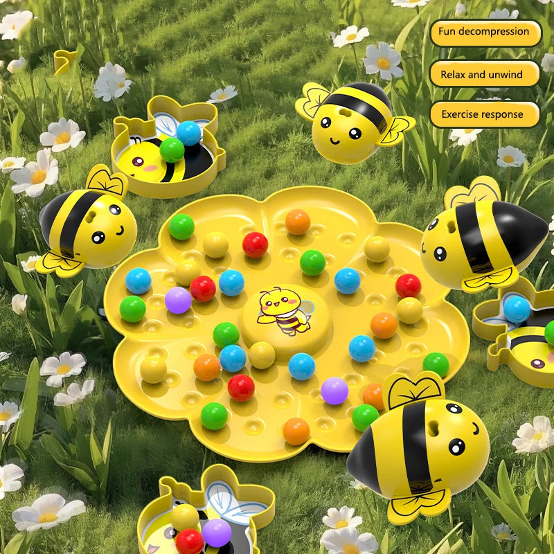 Bumble Bee Magnetic Toy Funny Family Board Games Montessori Sorting Puzzle Fishing Toys Interactive Games for Kids and Adults