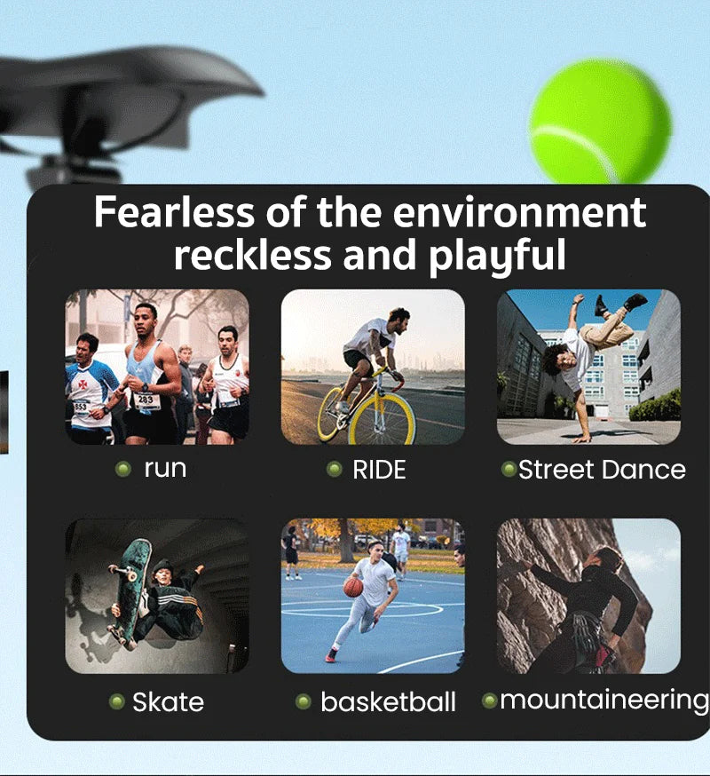 ERAZER XF22 Earphone Bluetooth 5.4 Sports Wireless Headphones Bone Conduction Headsets with Mic Neckband headphones