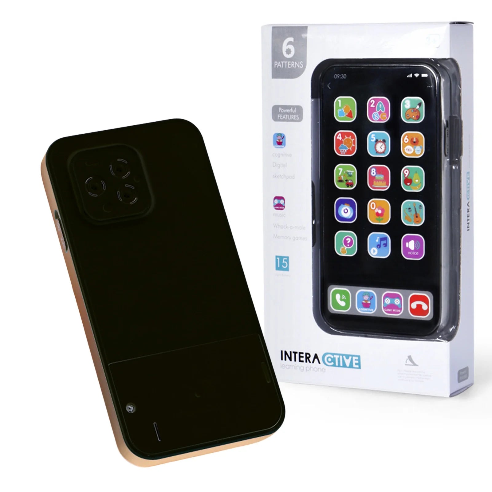 Kids Toy Phone Children Educational Learning Phone with Light Sound Music Interactive Touch Screen for Toddler Early Development Main image