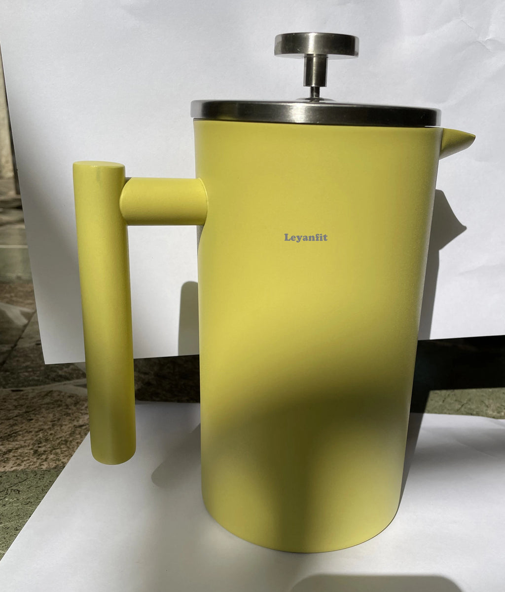 1.5L Coffee Maker French Press Stainless Steel Espresso Coffee Machine French Press Double-Wall Insulated Coffee Tea Maker Pot