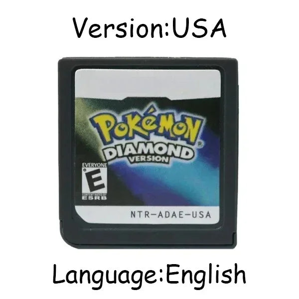 Pokemon Series DS Game Cartridge Video Game Console Card HeartGold SoulSilver Diamond Platinum Pearl Multilingual for NDS 3DS