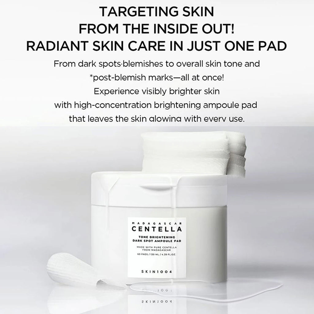 SKIN1004 MADAGASCAR CENTELLA PAD,Essence-Infused Pad Texture,For A Radiant Glow,Moisture Lock,Korean Skincare,Korean Makeup
