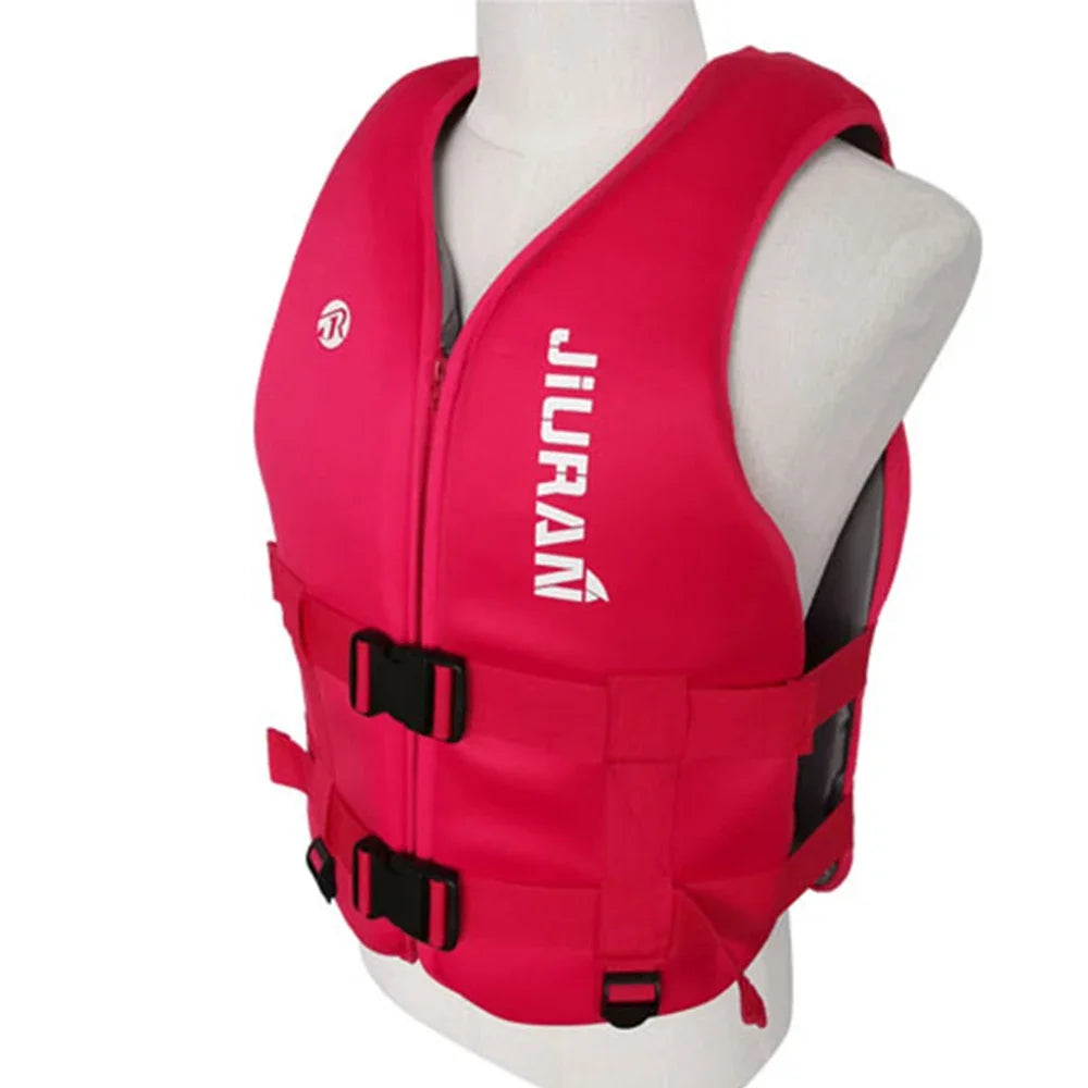 Neoprene Life Jacket for Adult Children New Water Sport Buoyancy Jacket Life Vest Swimming Boating Skiing Driving Vest Drifting
