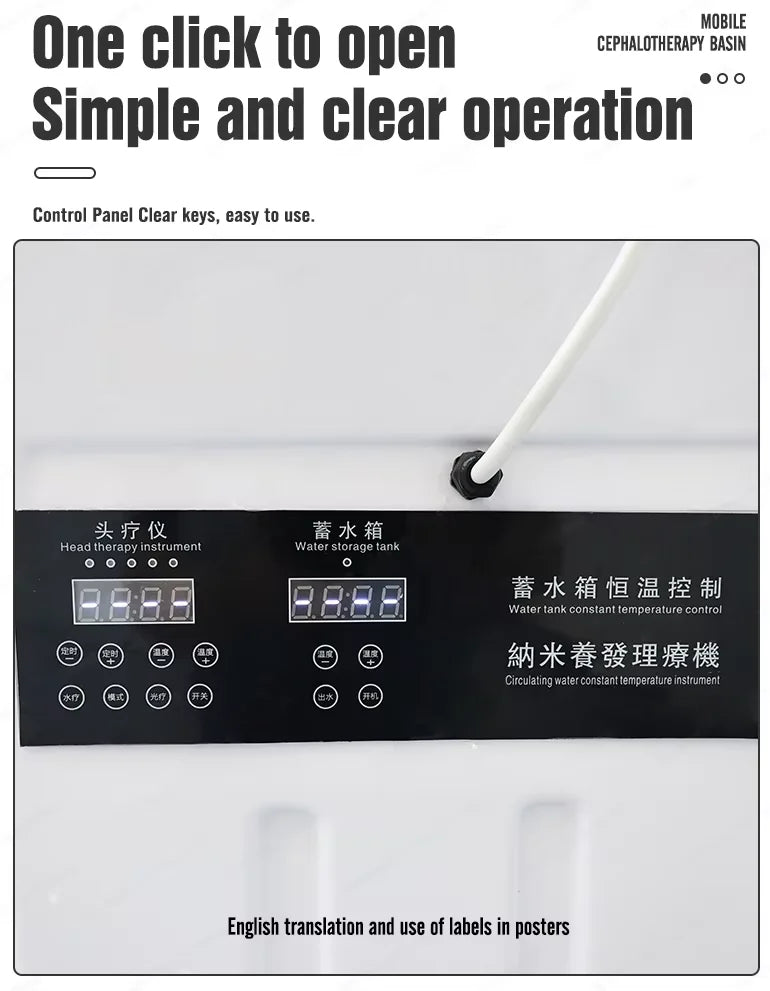 Movable Portable Head Spa Shampoo Basin Multifunctional Hydrotherapy Fumigation Machine Water Circulation Design High Quality