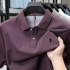 100% pure cotton short sleeved polo shirt high-end luxury brand fashion Paul Pony embroidery golf men's business casual T-shirt