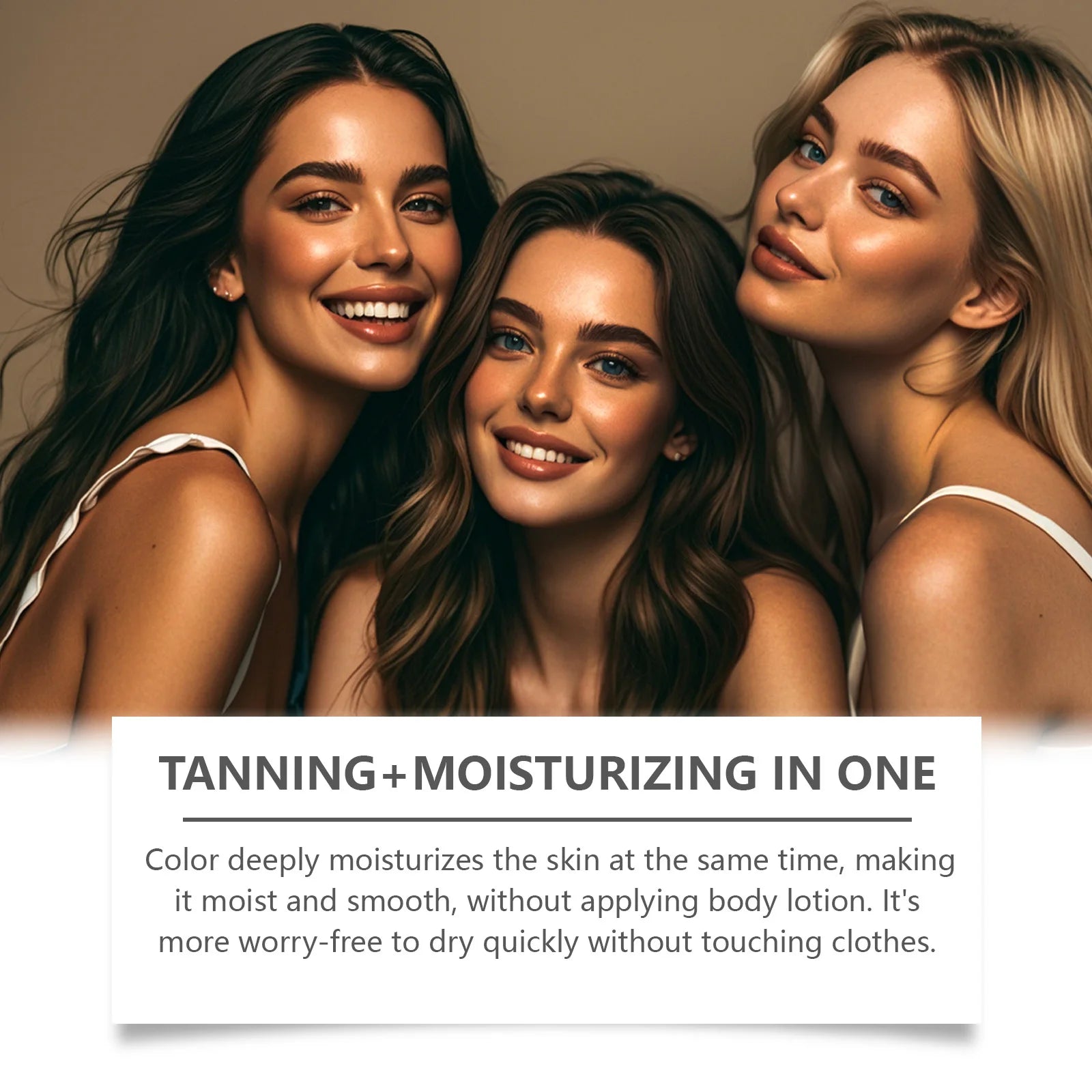 Tanning Gel Instant Bronzer Self Tanning Mousse Hydrating Natural Glow Sun Kissed Buildable Color Nourishing Moisturizing 250ml