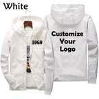 Customized Travel Team Zipper Jacket, Men's and Women's Hooded Unisex UV Resistant Waterproof Jacket, Outerwear, Spring, Summer,