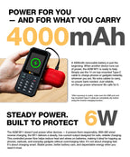 AGM M11 4G Rugged Phone IP68 Waterproof 4000mAh Removable Battery Wi-Fi Hotspot Reverse Charging FM Radio for Outdoor