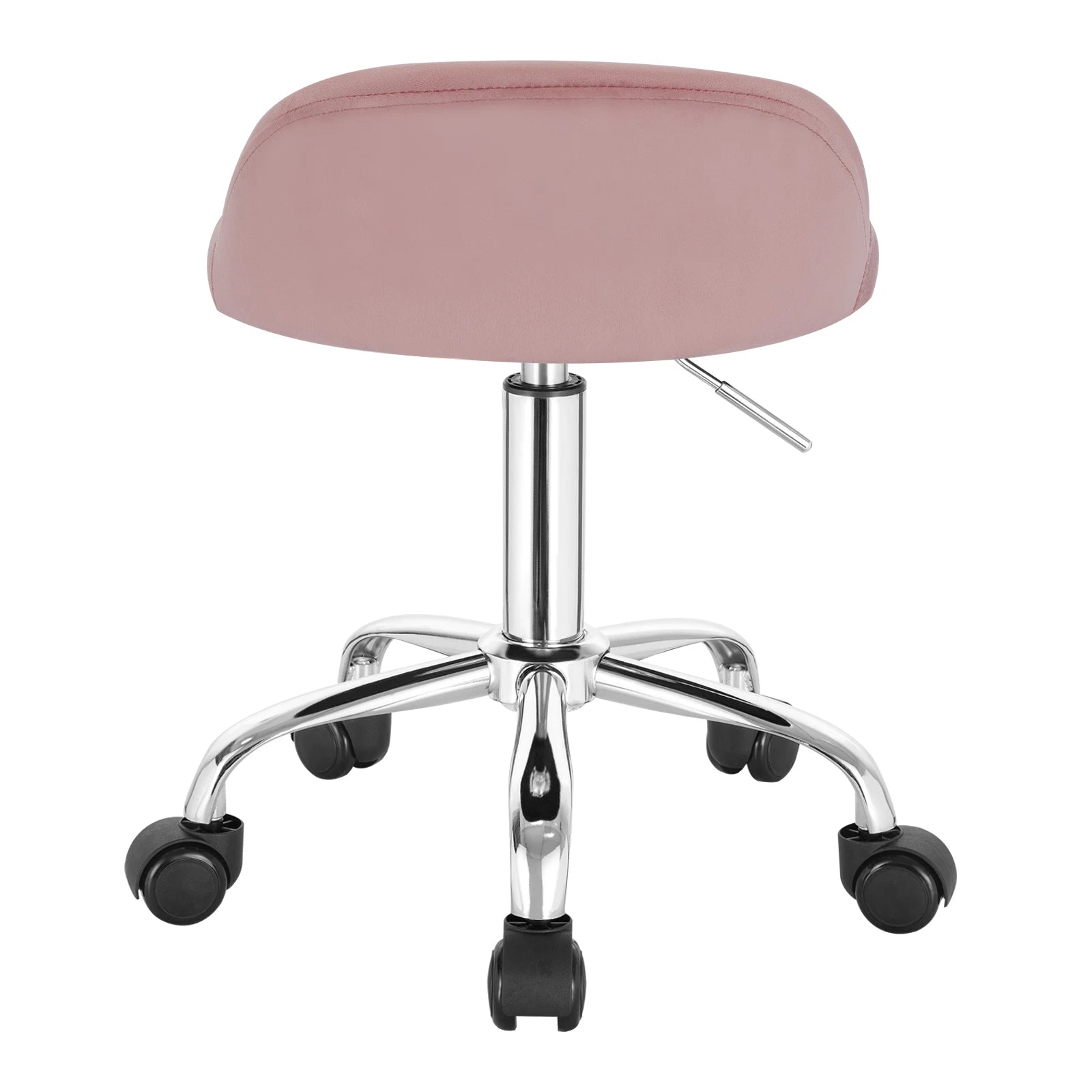WOLTU Swivel Office Stool with Wheels Height Adjustable Computer Chair With Low Backrest Work  Roller Rocker Dressing Stool