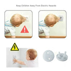 10Pcs White Electrical Safety Socket Protective Cover Baby Care Safe Guard Protection Anti Electric Shock Rotate Protectors