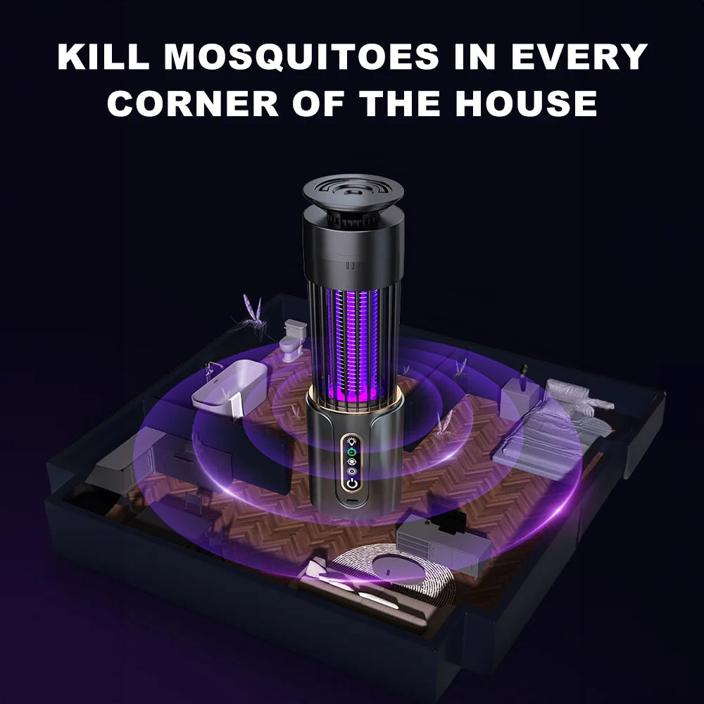 Mosquito Killer Lamp Insect Fly Trap Camping Light Usb Charging Timing Electric Mosquito Swatter Outdoor Insect Killer Repellent