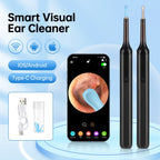 Visual Ear Wax Cleaner with Camera Safe Earwax Removal Endoscope with Camera Luminous Otoscope Ear Cleaning Tools Ear Care