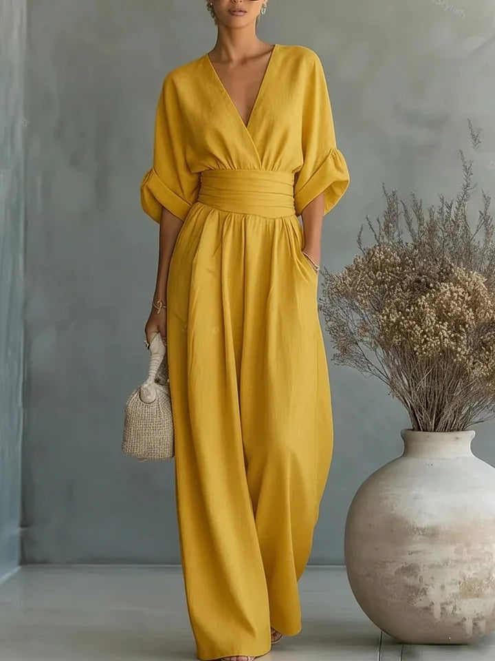 Solid Color Casual Loose Jumpsuits for Woman 2026 Summer Elegant Overalls Women's Jumpsuits And Rompers Bodysuit Female Clothes