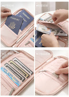 RFID Blocking Passport Holder Travel Wallet Durable Anti-Theft Card Slots Protective Case Flights Travel Organizer for Women Men