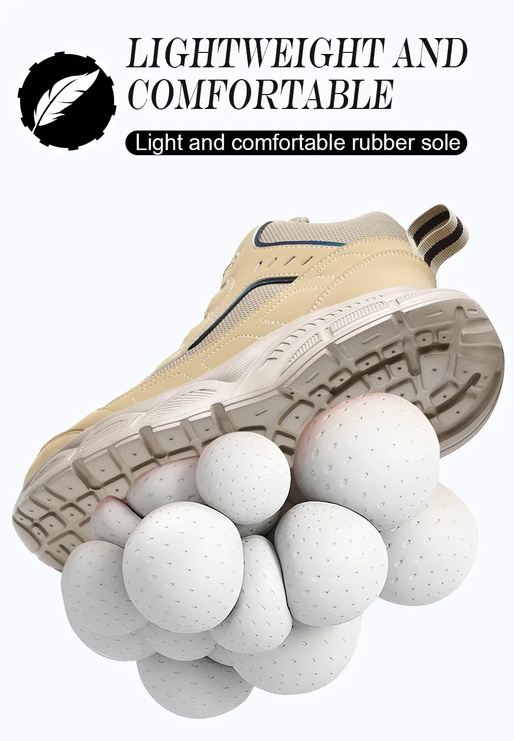 Rotary Buckle Safety Shoes for Man with Steel Toe Cap Anti-smashing, Anti-puncture, Anti-slip Work Safety Boots Industry Welding